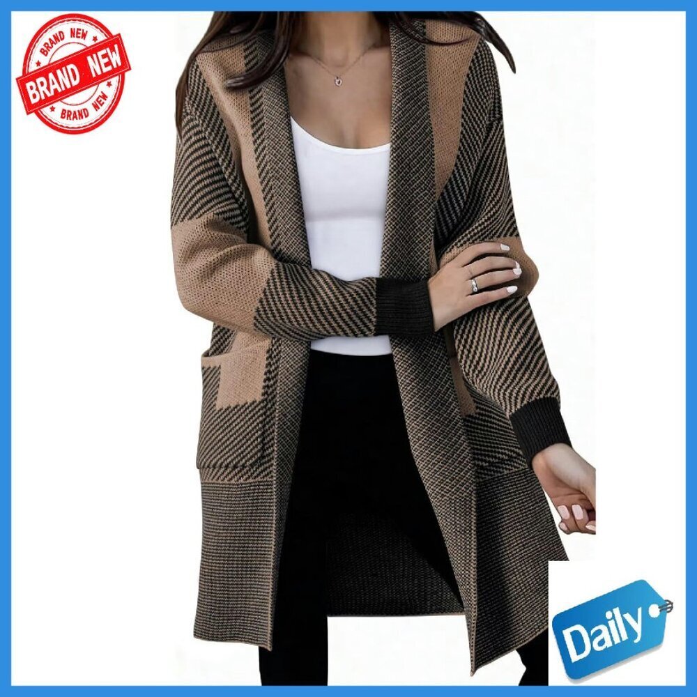 Oversized Long Sleeve Cardigan with Pockets, Cozy Fall Sweater